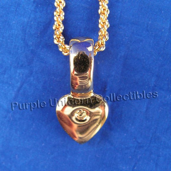 Vintage Swarovski Crystal Pave Heart Pendant Necklace - Picture 5 of 5